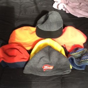 7 Assorted hats.